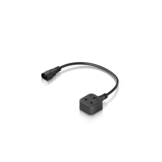 Cablu adaptor de alimentare IEC C14 UniFi Ubiquiti, Scurt, UACC-Cable-C14-SK-G